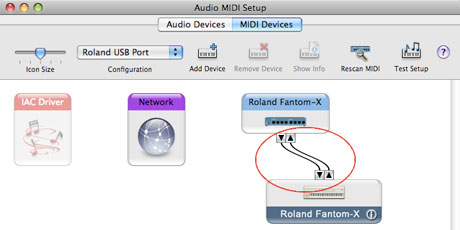 Audio MIDI Setup USB Cables