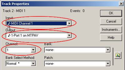 Sonar Track Properties